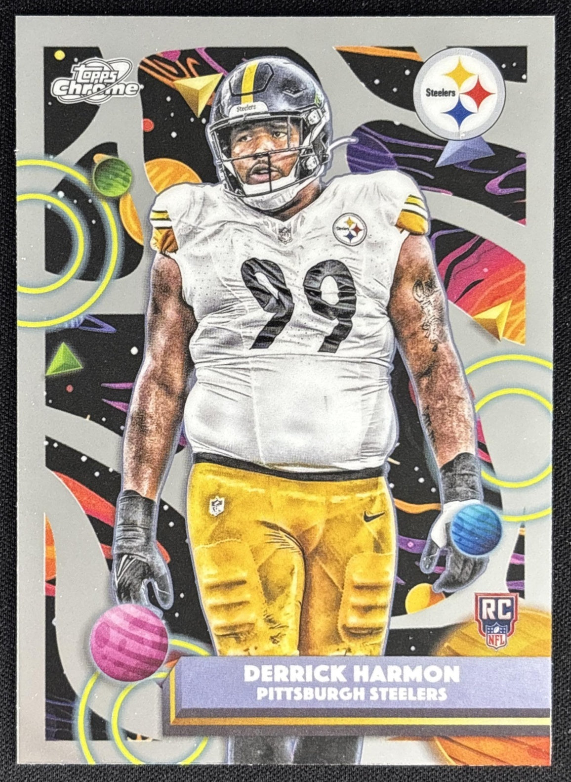 Derrick Harmon 2025 Topps Cosmic Chrome Steelers