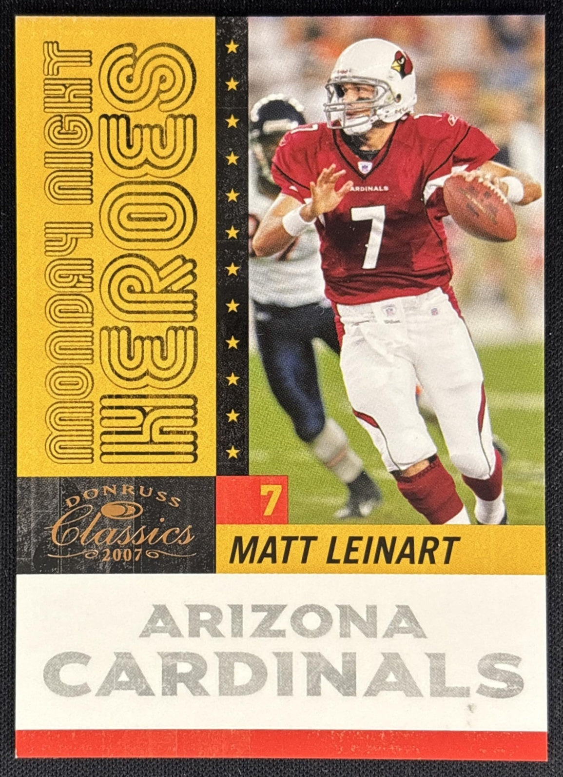 Matt Leinart 2007 Donruss Classics Monday Night Heroes Bronze /1000 Cardinals front