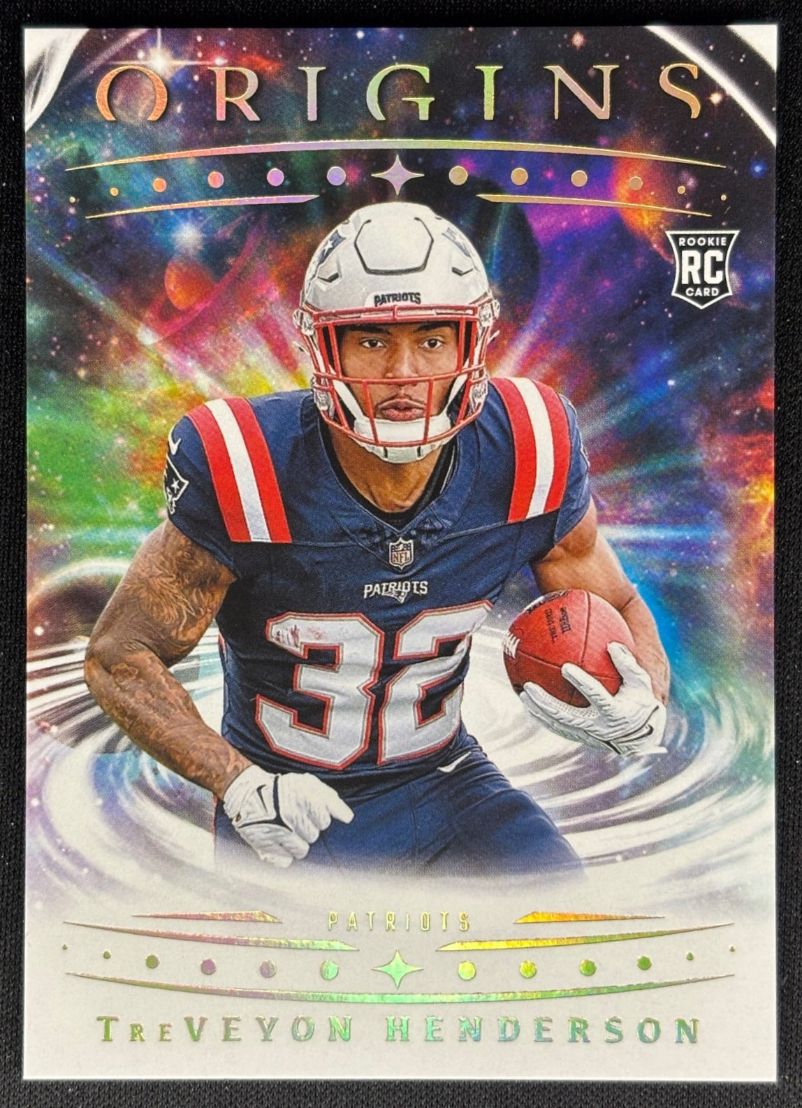 TreVeyon Henderson 2025 Origins Rookie Patriots Sports Trading Card