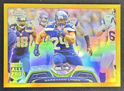 Marshawn Lynch 2013 Topps Chrome Gold Refractor /50 Seahawks