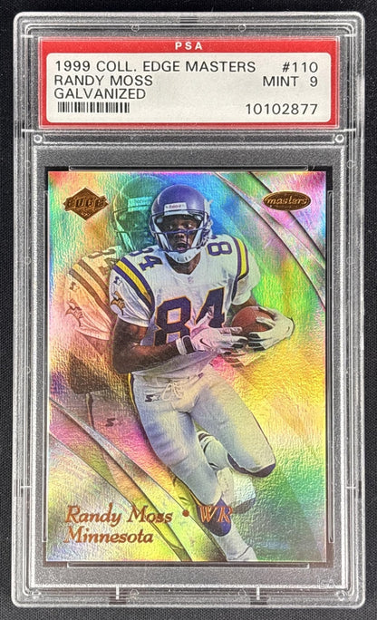 Randy Moss 1999 Collector's Edge Masters Galvanized /1000 PSA 9 Vikings