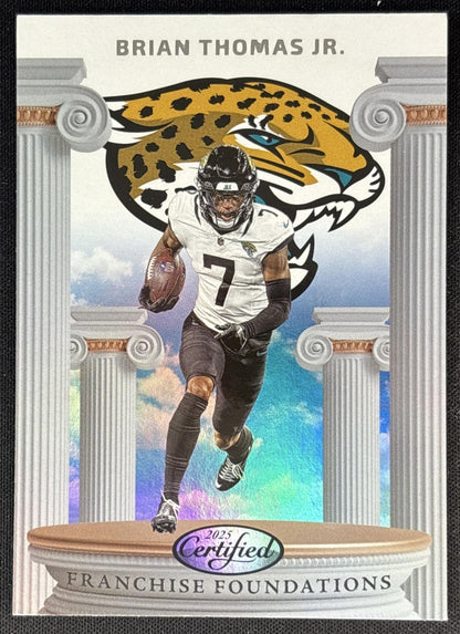 Brian Thomas Jr. 2025 Panini Certified Franchise Foundations
