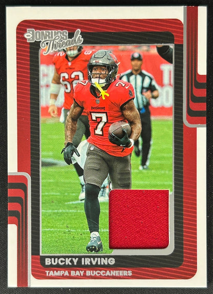 Bucky Irving 2025 Donruss Threads Buccaneers