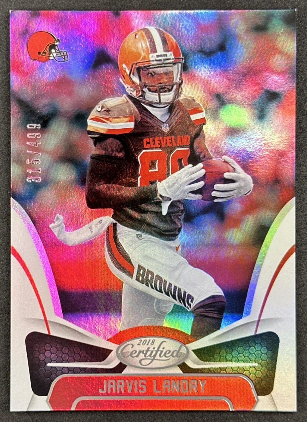 Jarvis Landry 2018 Panini Certified Mirror Silver /499 Browns front