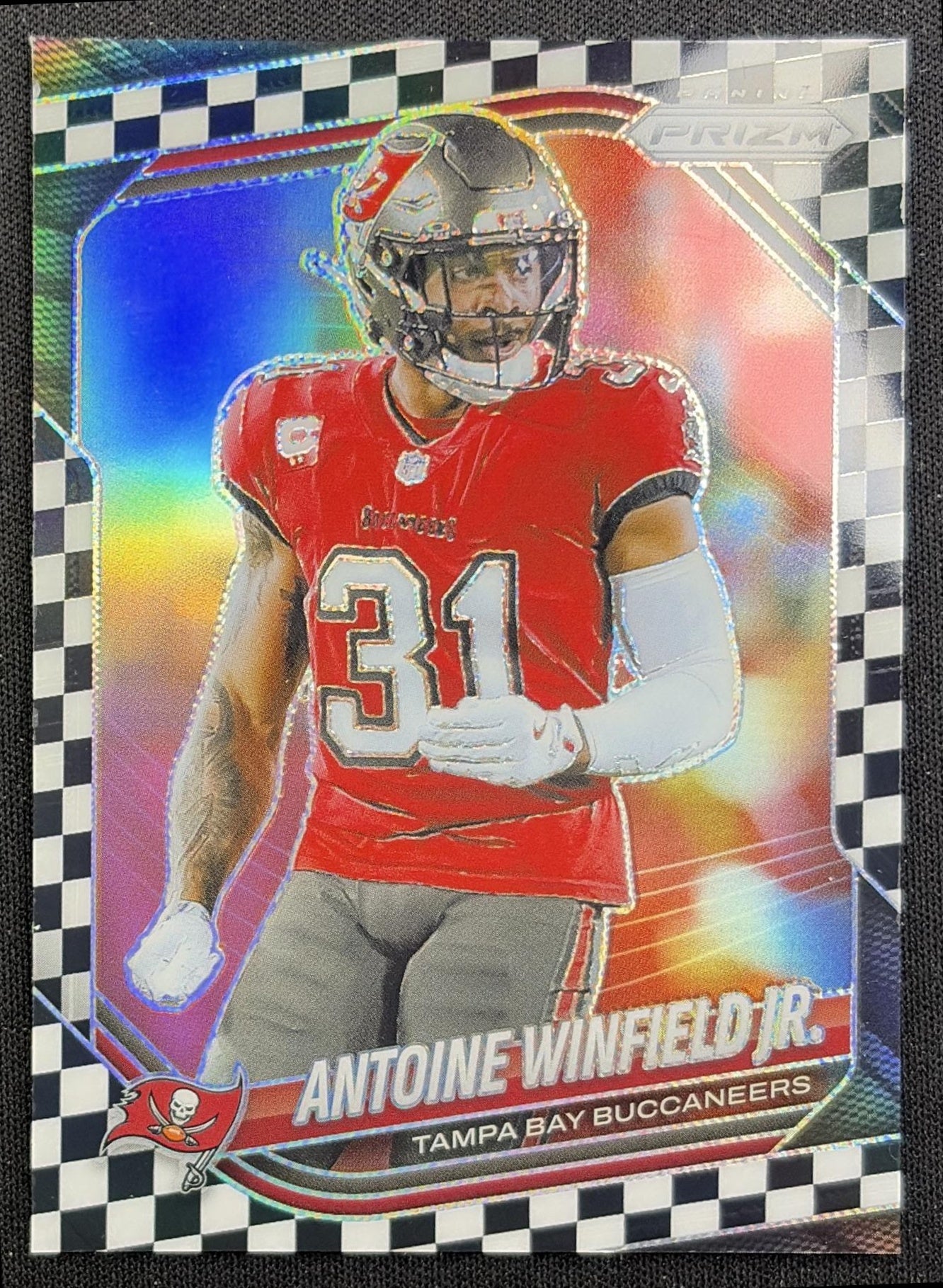 Antoine Winfield Jr. 2025 Panini Prizm Black & White Checker Buccaneers