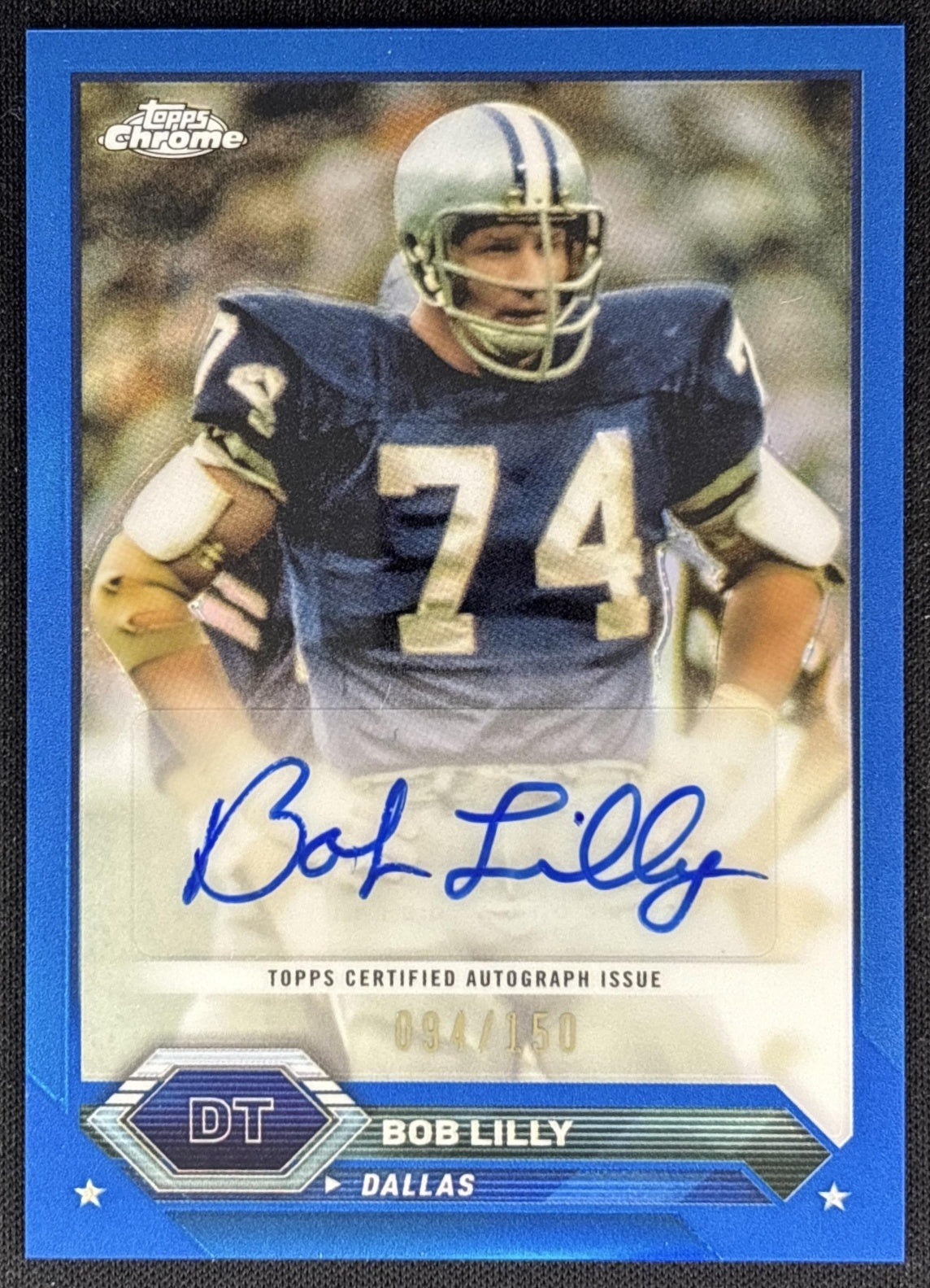 Bob Lilly 2024 Topps Composite Auto /150 Cowboys front
