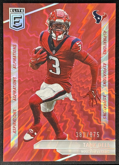 Tank Dell 2024 Panini Donruss Elite Aspirations Shimmer /875 Texans