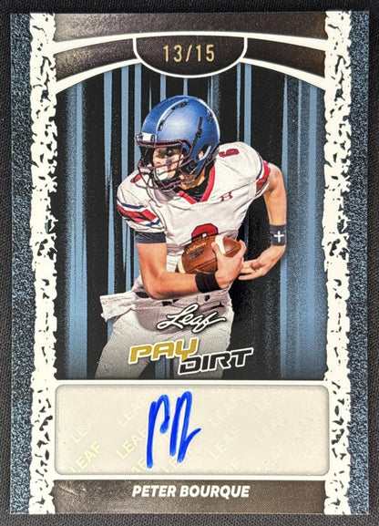 Peter Bourque 2026 Leaf Paydirt Auto Platinum /15