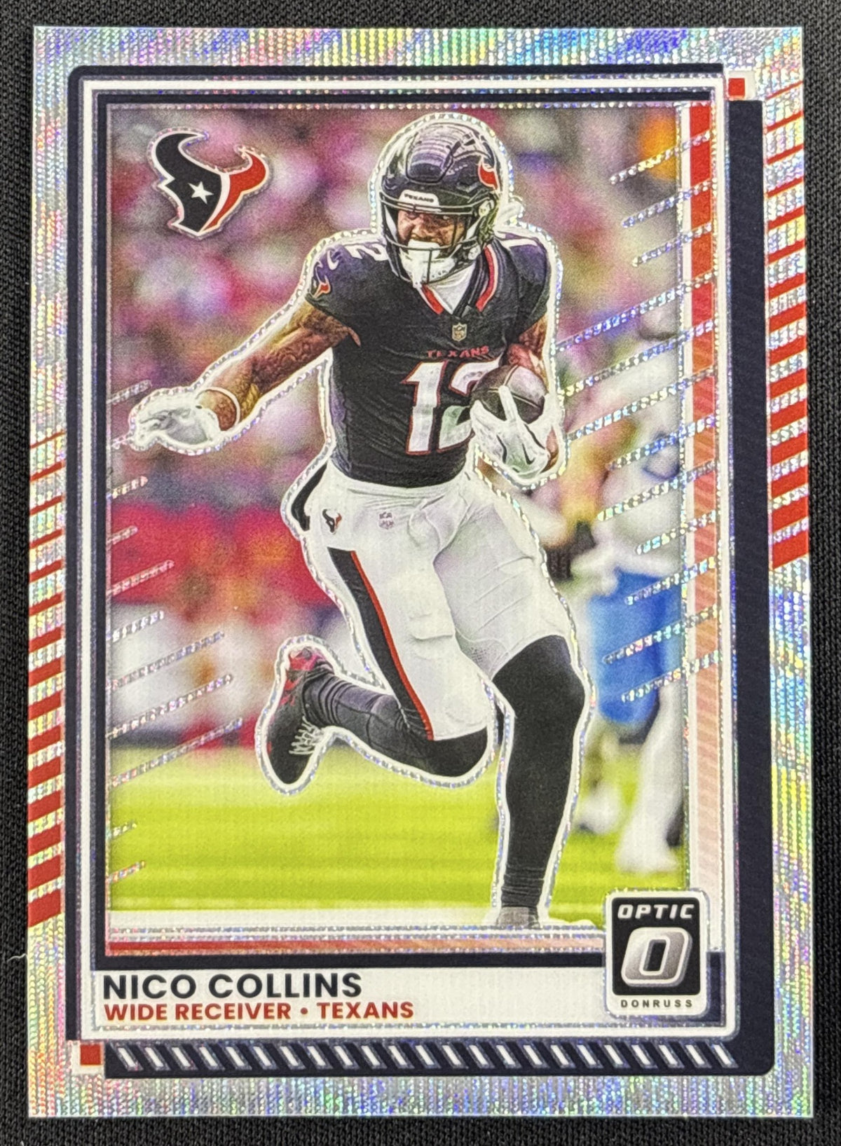 Nico Collins 2025 Panini Donruss Optic Wave Prizm /300 Texans