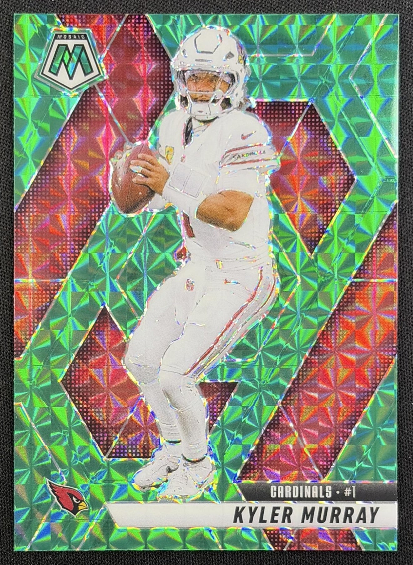 Kyler Murray 2025 Panini Mosaic Green Prizm Cardinals