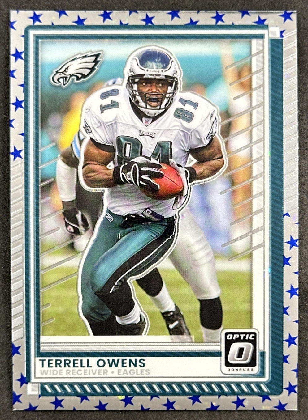 Terrell Owens 2025 Panini Donruss Optic Stars Prizm Eagles front