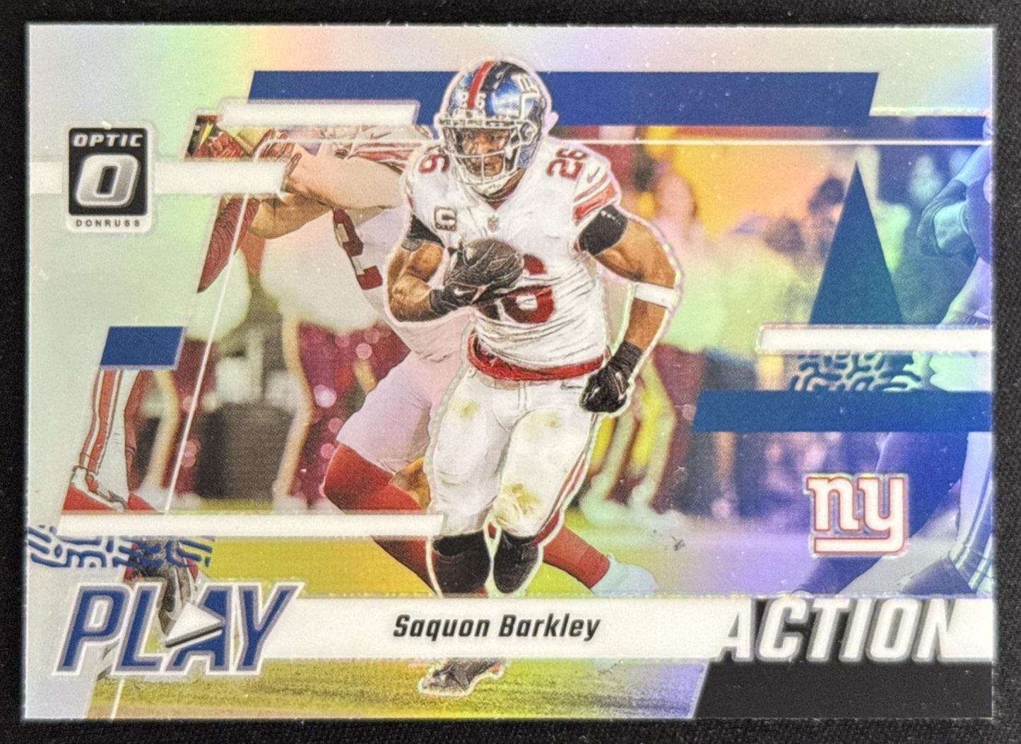 Saquon Barkley 2023 Panini Donruss Optic Play Action Giants Sports Trading Card