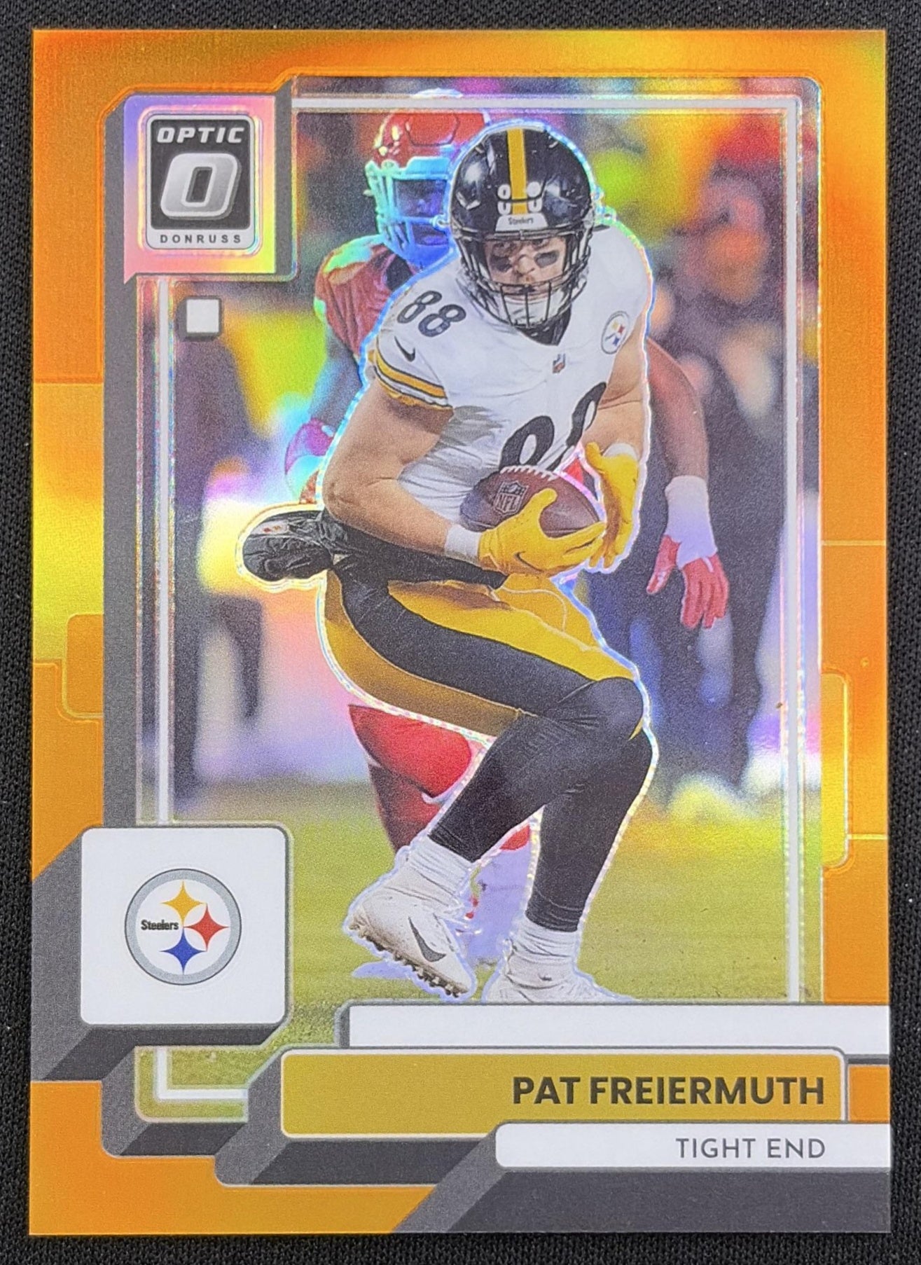 Pat Freiermuth 2022 Panini Donruss Optic Orange /199 Steelers