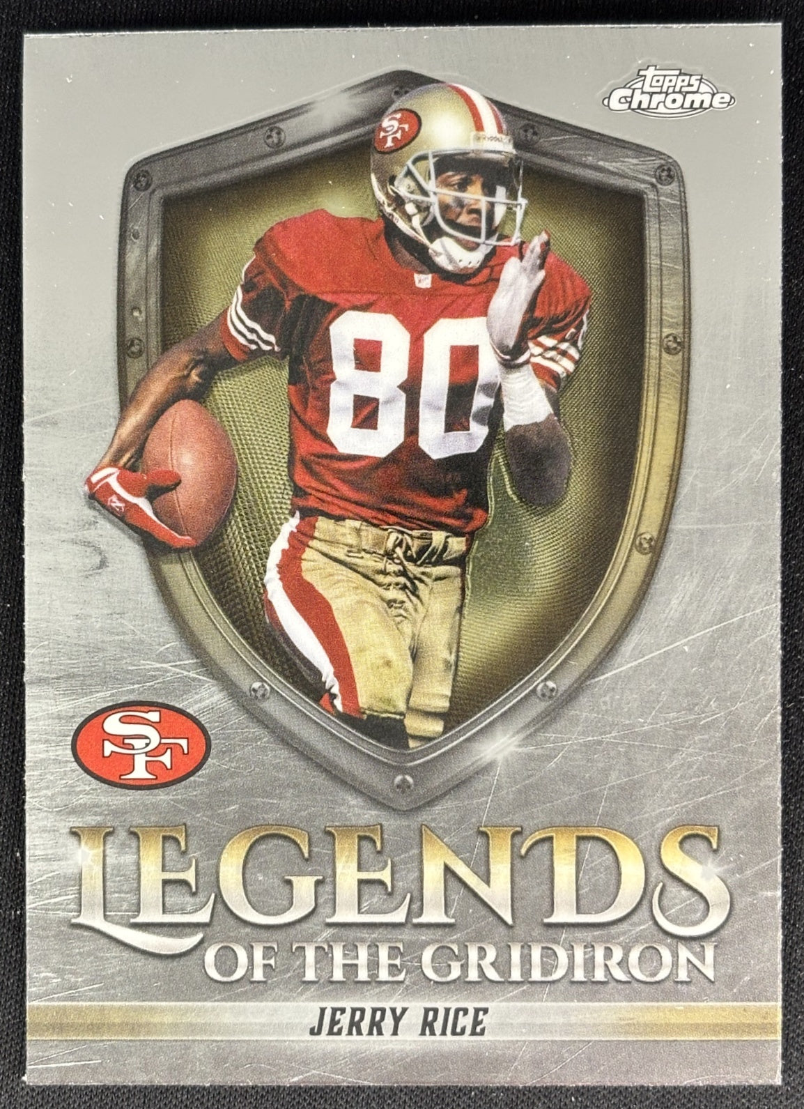 Jerry Rice 2025 Topps Chrome Legends of the Gridiron 49ers Sports Trading Cards