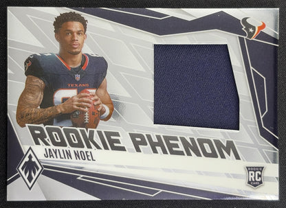 Jaylin Noel 2025 Panini Phoenix Rookie Phenom Jersey /699 Texans
