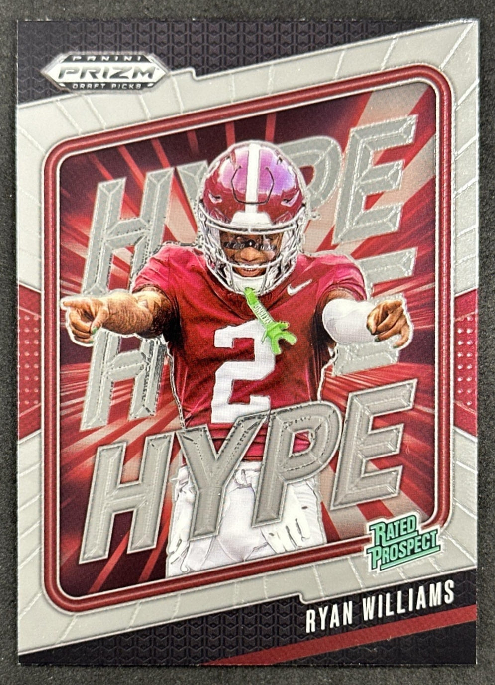 Ryan Williams 2025 Panini Prizm Draft Picks Hype Crimson Tide