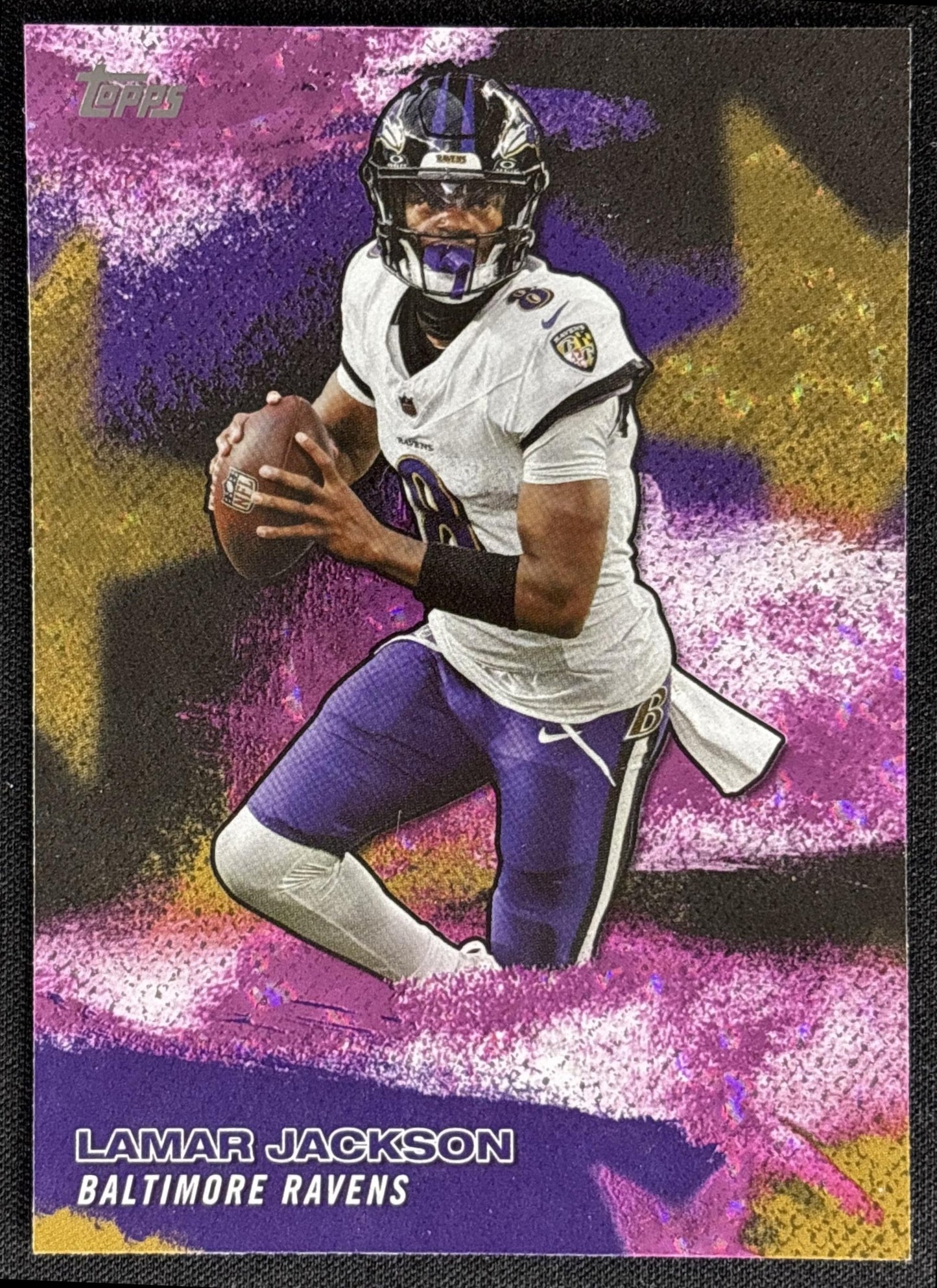 Lamar Jackson 2026 Topps NFL Stars Crackle Foil Ravens