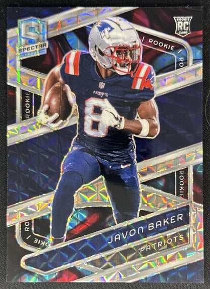 Javon Baker 2024 Panini Spectra Rookies Interstellar /60 Patriots Default Title Sports Trading Cards