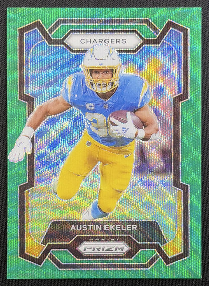 Austin Ekeler 2023 Panini Prizm Green Wave Chargers