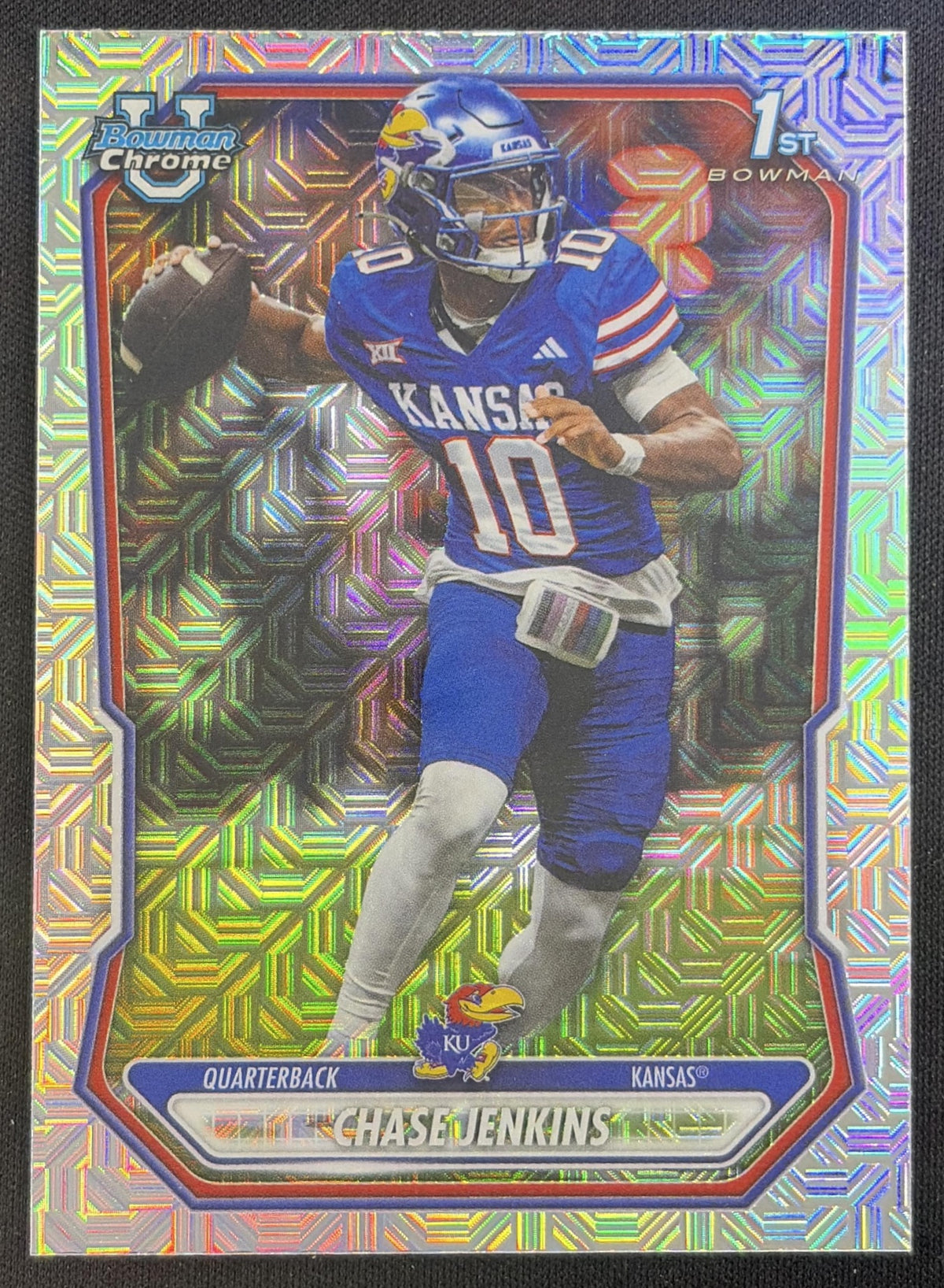 Chase Jenkins 2026 Bowman Chrome Prospects Mojo Refractor Jayhawks