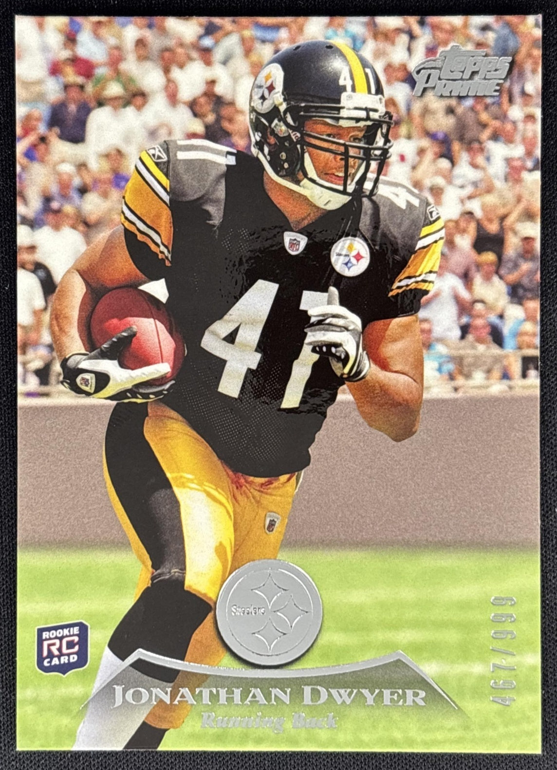 Jonathan Dwyer 2010 Topps Prime /999 Steelers front