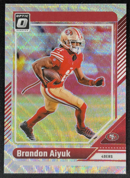 Brandon Aiyuk 2024 Panini Donruss Optic Wave /300 49ers