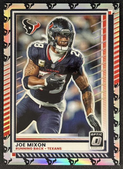 Joe Mixon 2025 Panini Donruss Optic Team Logo Prizm /32 Texans Sports Trading Cards
