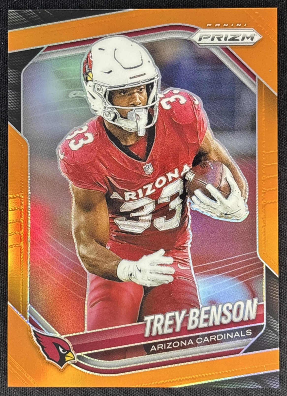 Trey Benson 2025 Panini Prizm Orange /249 Cardinals
