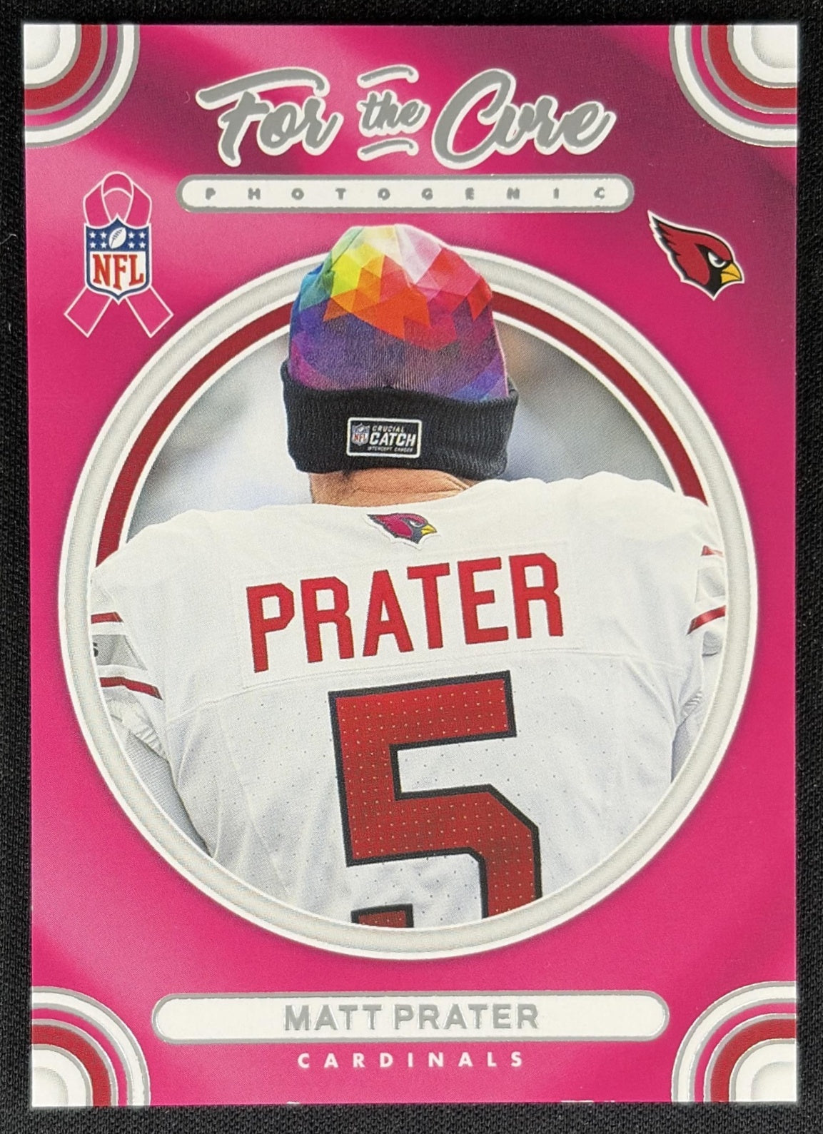 Matt Prater 2024 Panini Photogenic For the Cure Cardinals