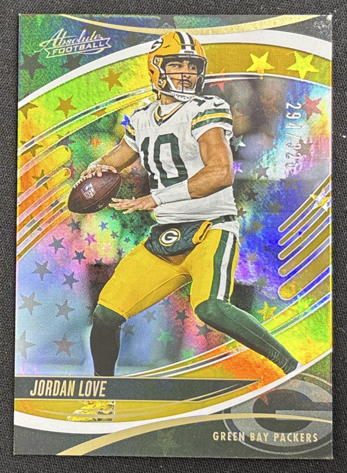 Jordan Love 2025 Panini Absolute Gold Stars /325 Packers