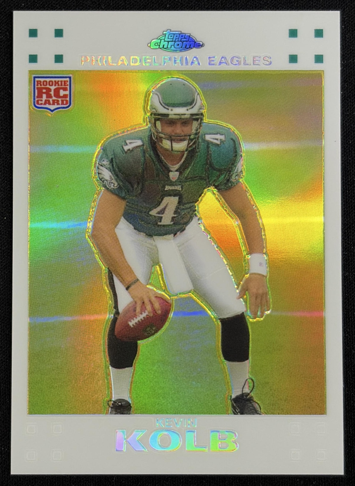 Kevin Kolb 2007 Topps Chrome White Refractors /869 Eagles - Front