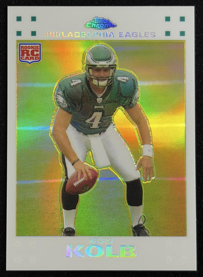 Kevin Kolb 2007 Topps Chrome White Refractors /869 Eagles - Front