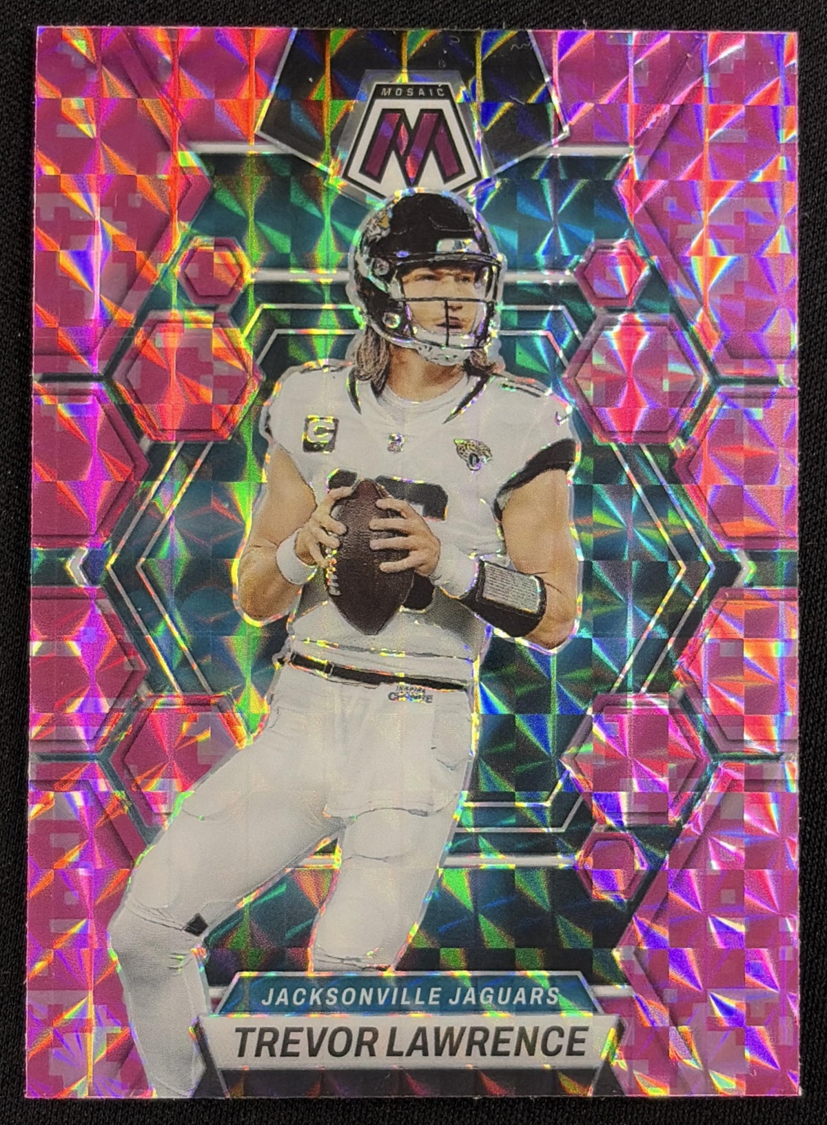 Trevor Lawrence 2023 Panini Mosaic Camo Pink Mosaic Jaguars Sports Trading Card
