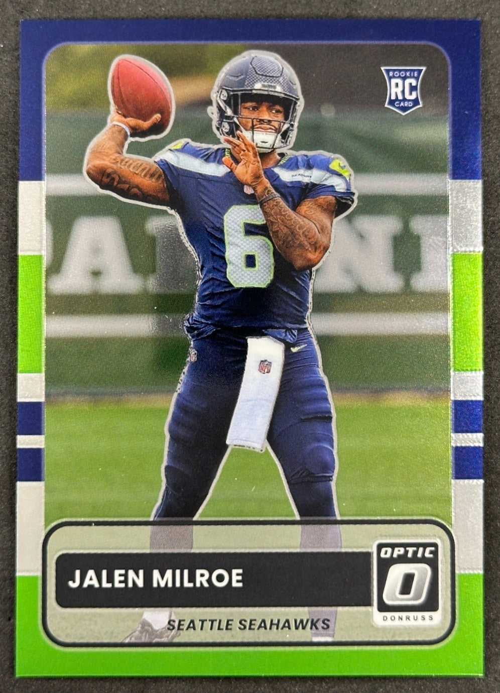 Jalen Milroe 2025 Donruss Optic 2015 Retro Seahawks Sports Trading Cards