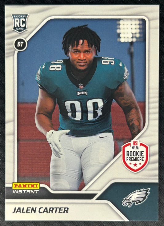 Jalen Carter 2023 Panini Instant NFL RPS First Look Eagles