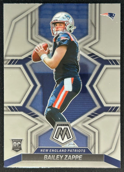 Bailey Zappe 2022 Panini Mosaic Patriots Sports Trading Cards