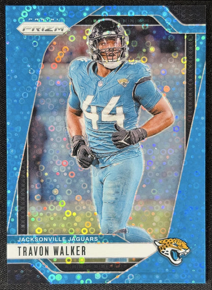 Travon Walker 2024 Panini Prizm No Huddle Blue /99 Jaguars