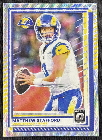 Matthew Stafford 2025 Panini Donruss Optic Wave Prizm /300 Rams