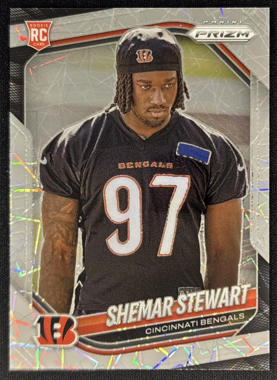 Shemar Stewart 2025 Panini Prizm Lazer Bengals front