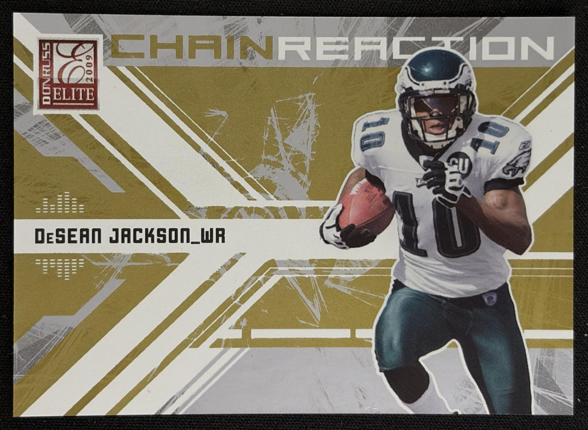 DeSean Jackson 2009 Panini Donruss Elite Chain Reaction Gold /899 Eagles - Front