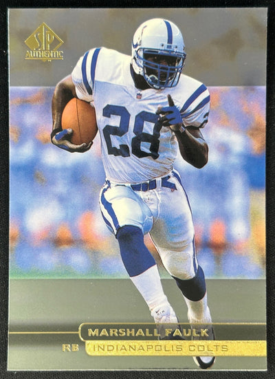Marshall Faulk 1998 SP Authentic Colts Sports Trading Cards