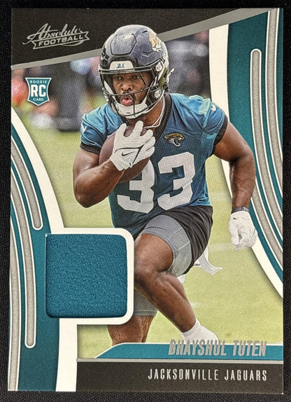 Bhayshul Tuten 2025 Panini Absolute Rookie Materials Jaguars