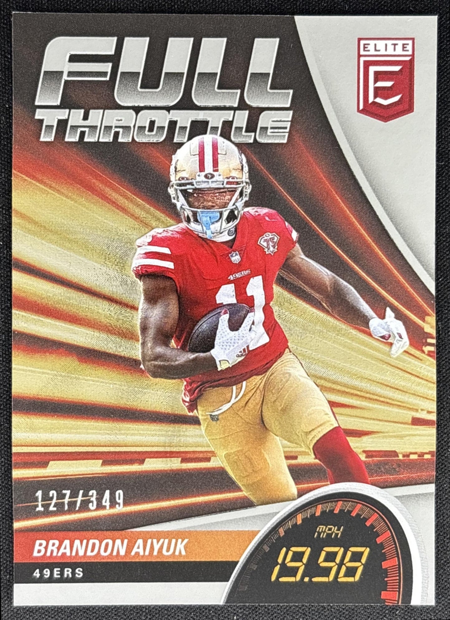 Brandon Aiyuk 2022 Panini Donruss Elite Full Throttle /349 49ers