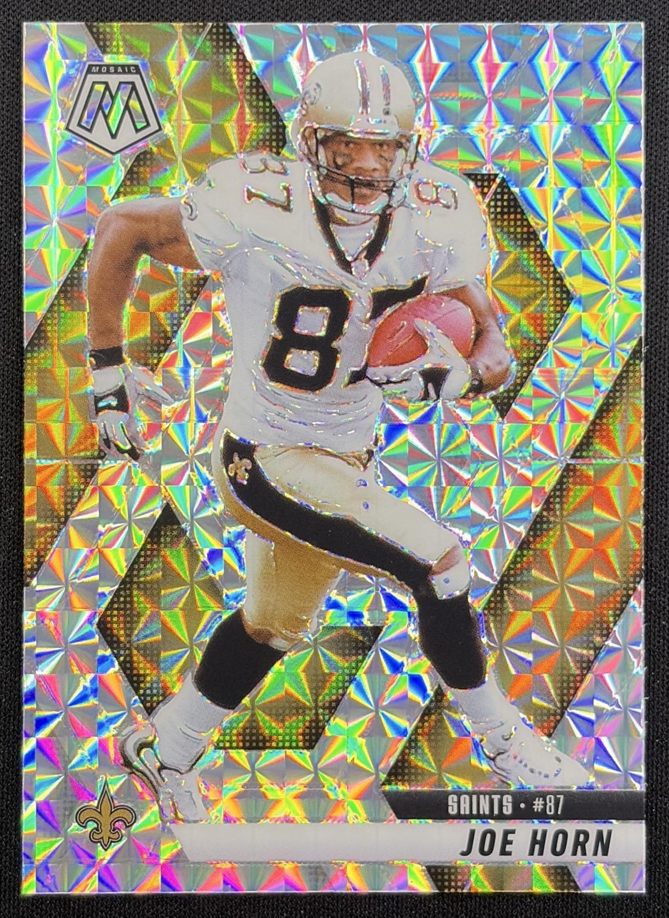 Joe Horn 2025 Panini Mosaic Prizm Saints front