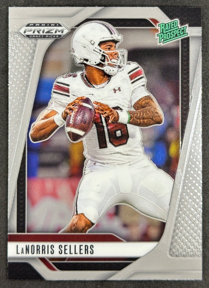 LaNorris Sellers 2025 Prizm Draft Picks Gamecocks Sports Trading Card