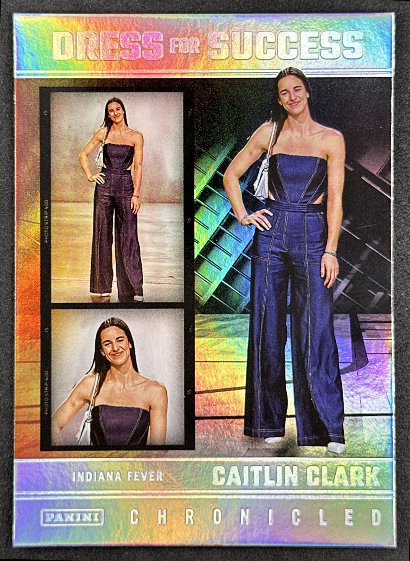 Caitlin Clark 2025 Panini Chronicled Dress For Success Holo Fever 66 Indiana Fever