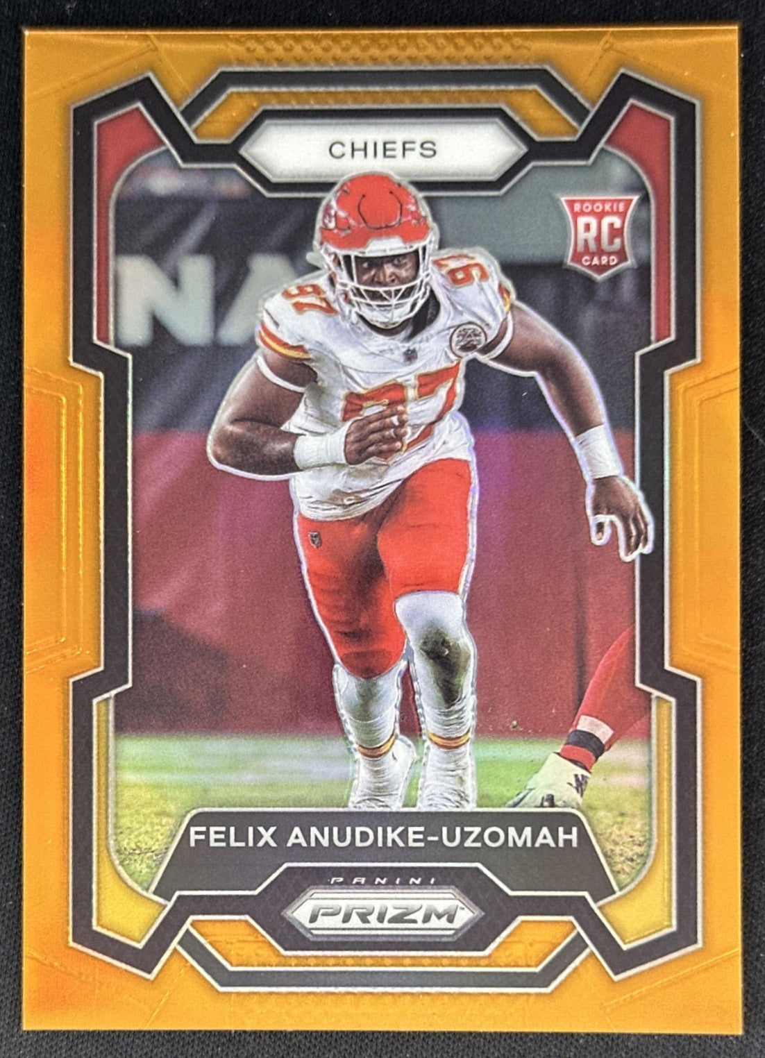 Felix Anudike-Uzomah Orange 2023 Prizm /249 Rookie Chiefs Default Title Sports Trading Cards