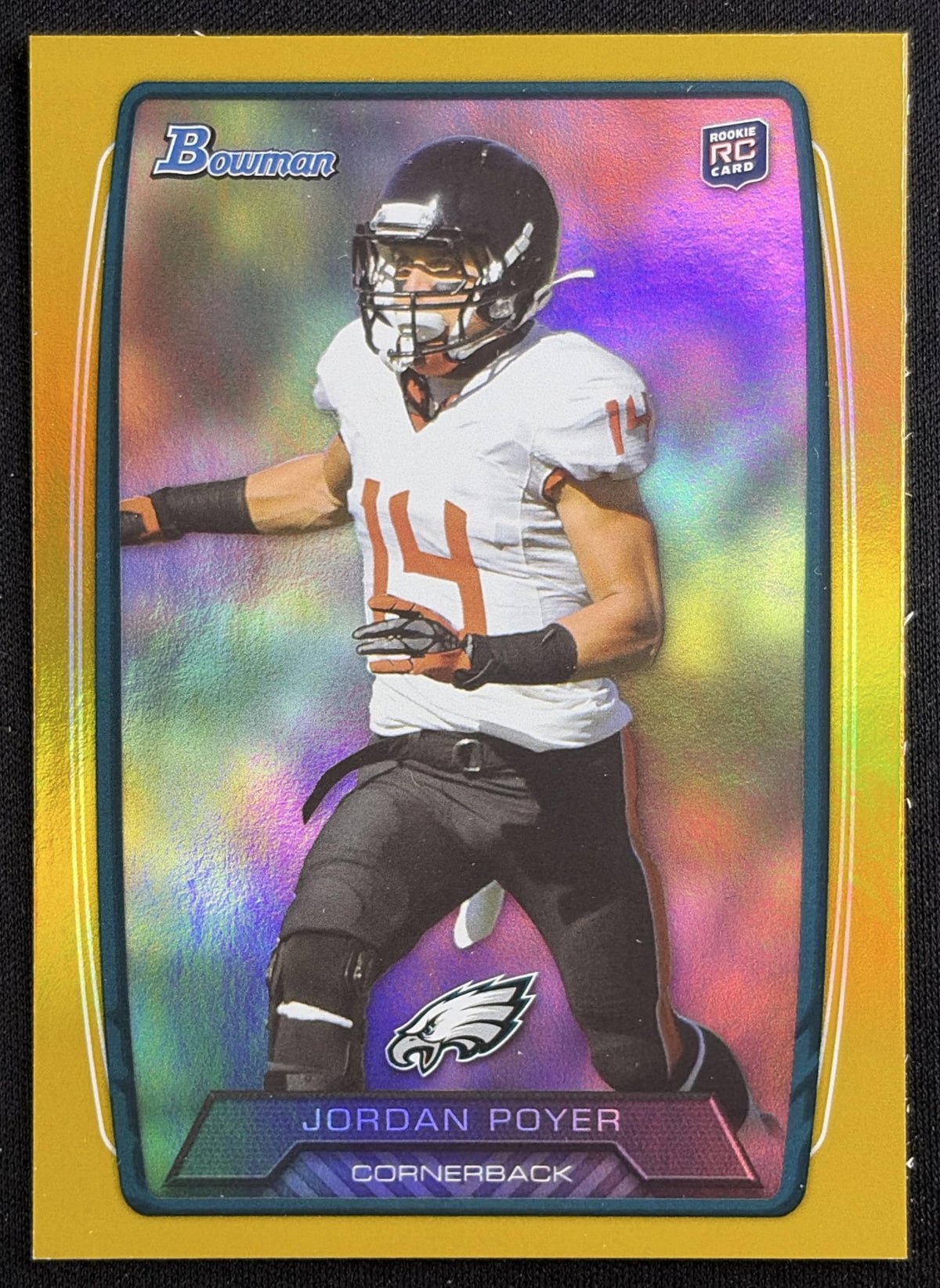 Jordan Poyer 2013 Bowman Rainbow Gold /399 Eagles