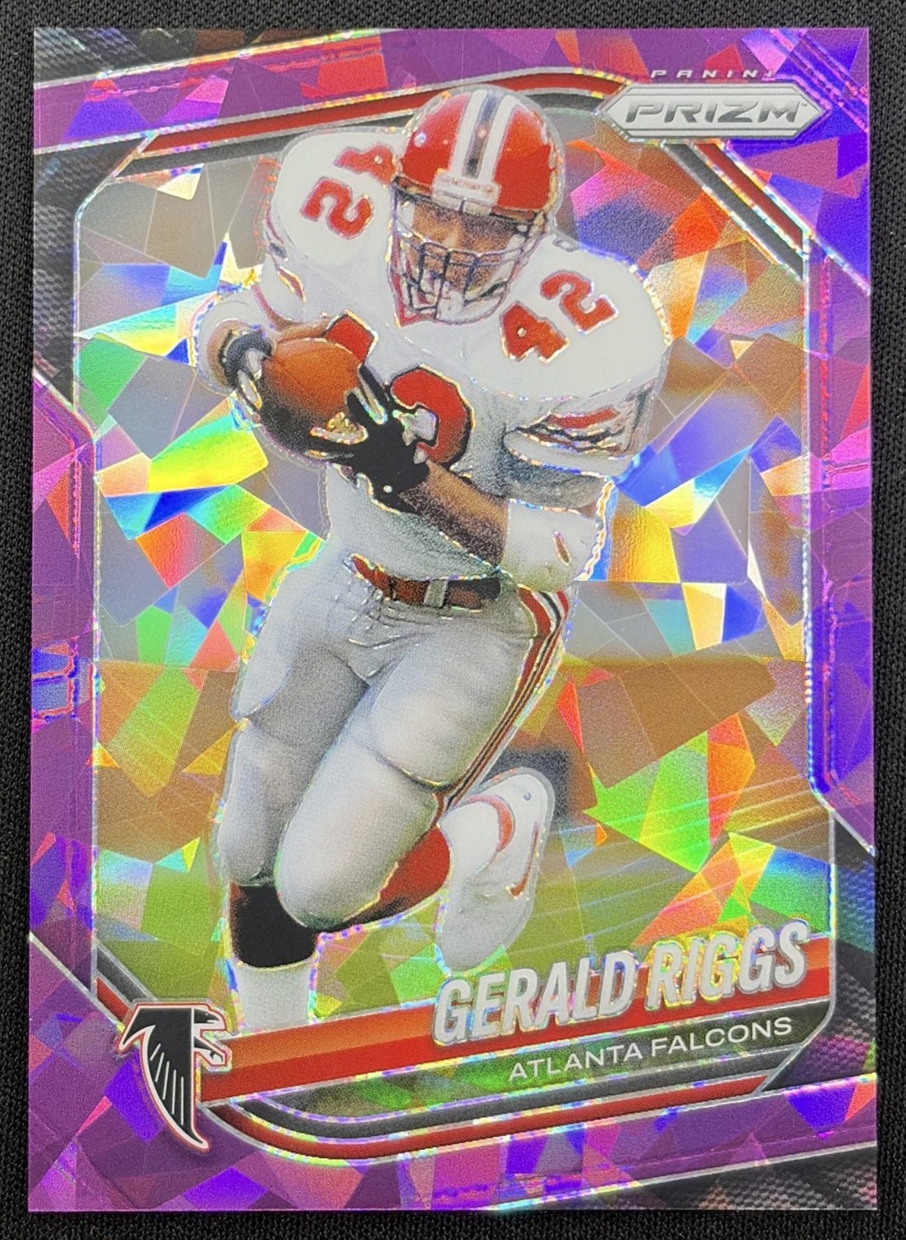 Gerald Riggs 2025 Panini Prizm Purple Ice /225 Falcons