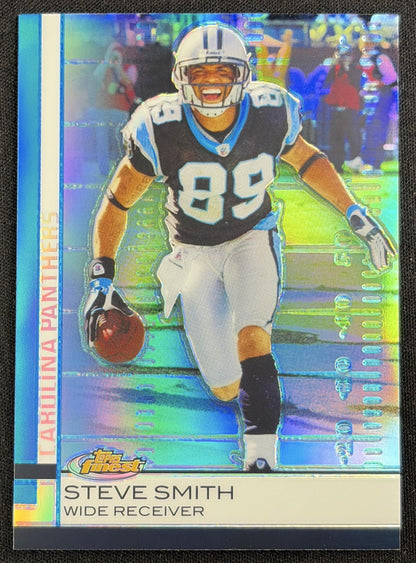 Steve Smith 2009 Topps Finest Blue Refractor /429 Panthers